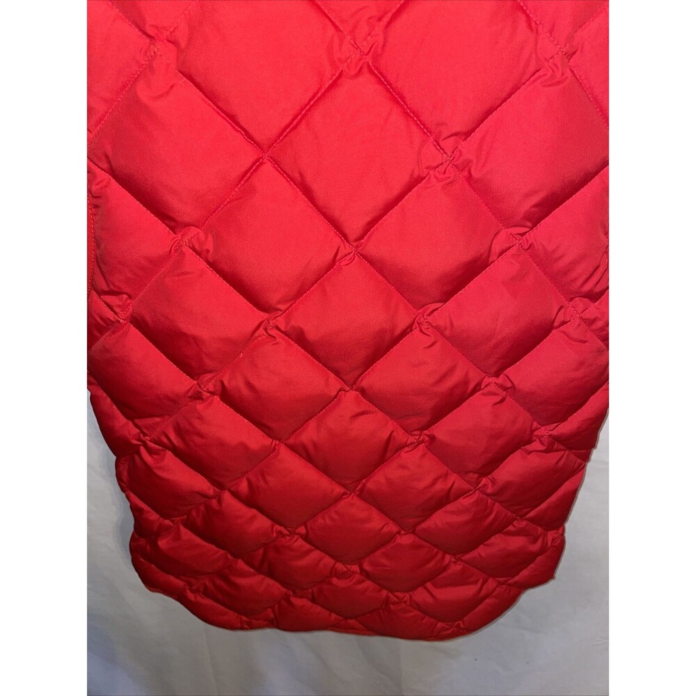 J. Crew Puffer Vest Women’s Size XXS Red Zip Front Pockets Down Insulation - Picture 12 of 12
